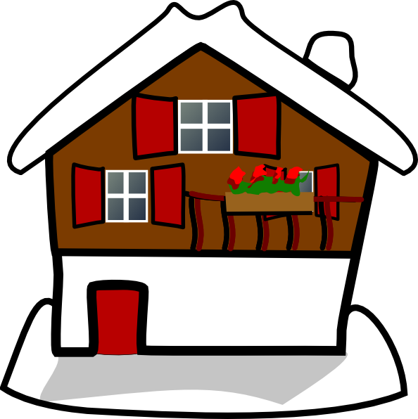 clipart house with snow - photo #18