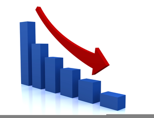 Downward Graph Clipart Image