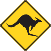 Kangaroo Warning Sign Clipart