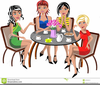 Friends Drinking Tea Clipart Image