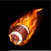 Free Flaming Football Clipart Image