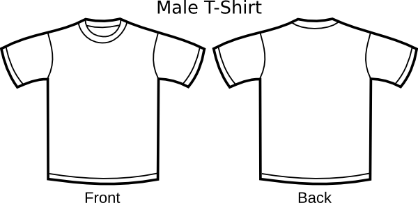 Black And White T Shirt Template