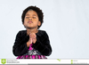 African American Children Praying Clipart Image