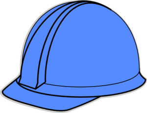 Blue Hard Hat Clip Art