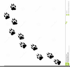 Puppy Footprints Clipart Image