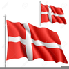 Danish Flag Clipart Image