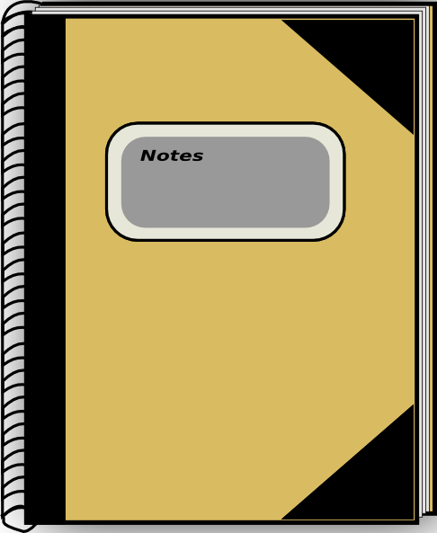 clipart of notebook - photo #39