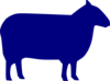 Blue Sheep Clip Art