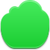 Green Cloud Icon Image