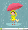 Umbrella Girl Clipart Image