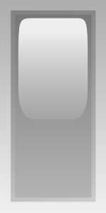 Led Rectangular V (grey) Clip Art