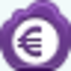 Free Violet Cloud Euro Coin Image