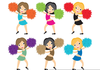 Free Clipart Cheerleading Pom Poms Image