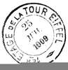 French Postmark Clipart Image