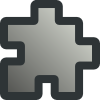 Grey Puzzle Piece Clip Art