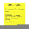 Hall Pass Clipart Image