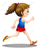 Running With Weights Clipart Image