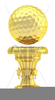 Golf Trophy Clipart Image
