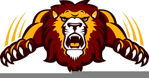 lion mascot clipart team school decal spirit clip decals mascots clker rp evil power signspecialist rating vector