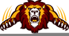 School Lion Mascot Clipart Image