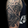 Monkey Warrior Tattoo Image