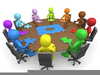 Roundtable Meeting Clipart Image