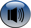 Audio Speaker Glossy Icon Clip Art