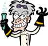 Mad Scientist Transparent Background Clip Art