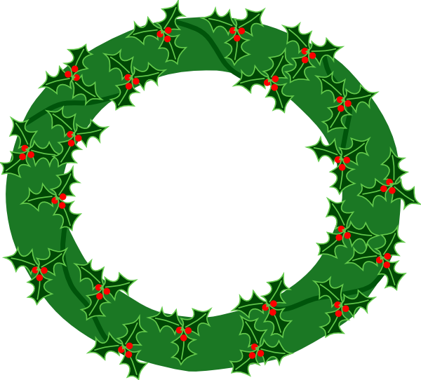 clipart christmas wreath free - photo #49