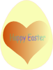 Happy Easter Heart Clip Art