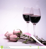 Wine And Roses Clipart Image
