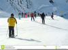 People Skiing Clipart Image
