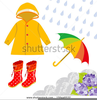 Rainy Season Clothes Clipart Image