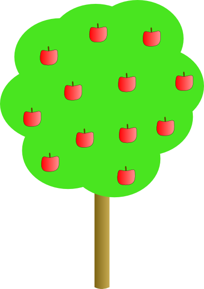 free clipart of apple tree - photo #27