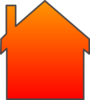 Orange House3 Clip Art