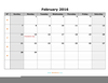 Clipart For February Calendars Image
