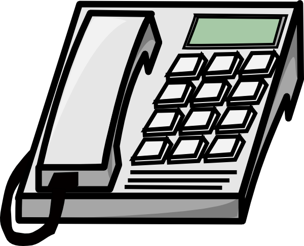 office phone clipart - photo #1