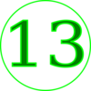 Number 13 Pinoy Clip Art