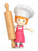 Free Female Baker Clipart Image