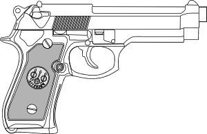 Pistol Outline Clip Art