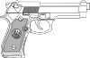 Pistol Outline Clip Art