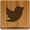 Free Wood Button Twitter Bird Image