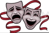 Happy And Sad Theater Masks Clipart Image