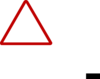 Thin Red Warning Sign Clip Art