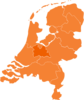 Kaart Nederland Oranje Clip Art