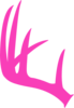 Pink Antler Clip Art
