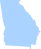 Georgia Light Blue Clip Art