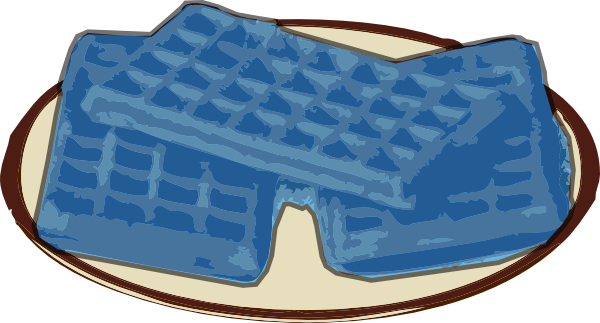 blue waffles picture. Waffle Blue clip art