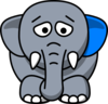 Sad Elephant Clip Art