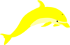 Dolphin Yellow 2 Clip Art